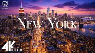 New York City 4K 🗽 Stunning Night Skyline of the City That Never Sleeps