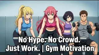 No Hype  No Crowd  Just Work - Gym Motivation