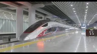 China Fuxin CR400AF High Speed Train from Beijing to Guangzhou (2500KM trip) 4K Ultra HD