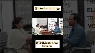 HTML Interview Questions and Answers that you should know | Part 19 | #html #harshatrainings