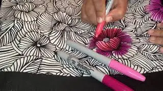 Thirty-One Garden Sketch Coloring Tutorial