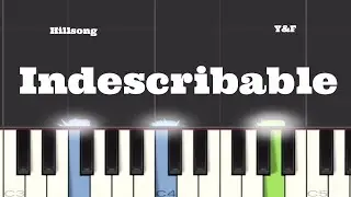 Hillsong Young & Free - Indescribable Piano Tutorial Instrumental Cover