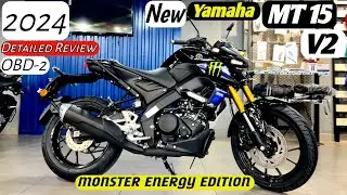 All New Yamaha MT 15 V2 Monster Energy Edition Review&hearts;️ | New Features | Mileage | On road price ?