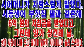 6억 예비 동서 들어온다고 흙수저 며느리 개무시하던 시어머니, 알고 보니 며느리가 재벌집 외동딸 ! 💥역대급 사이다 복수썰