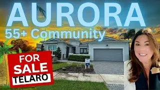 AURORA New Construction Model Home at TELARO the LUXURY 55+ Community in Port Saint Lucie Florida