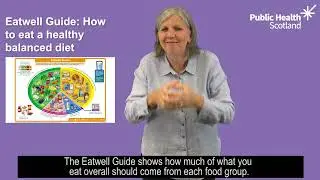 BSL - Eatwell guide: How to eat a healthy balanced diet