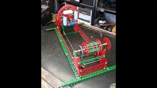Rope Making Machine in Meccano