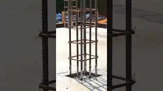 ASMR House Construction! Luxury Villa 2024 Vertical Column Rebar Installation