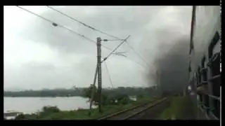DMU BLASTING THROUGH ULHAS BRIDGE AND CAPTIVATING SCENERY AT 100KPH