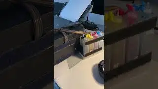 СНПЧ - установка и заправка удобнее когда она на липучке