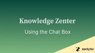 Zo&euml; Chat box Tutorial: Ask Questions, Get Instant Analytics | AI Data Analyst