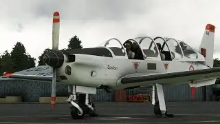 First look at the AzurePoly Socata TB-30 Epsilon in Microsoft Flight Simulator