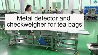 Metal detector and checkweigher combine for tea bags