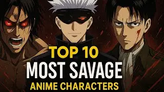 Top 10 Most Savage Anime Characters 🔥 | Brutal, Cold & Unstoppable Moments! #AnimeSavage #Top10Anime