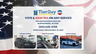 Vote & Save 15% on Premium Auto Services | Tint Guy LLC Special Offer
