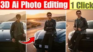 Gemini AI Tutorial | Ultra-Realistic Cinematic Sunset Car Photo Editing 2025 | Supercar Ai Photo ✨