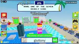 (Hard Mode) Longest Answers in Longest Tower Race Part 18