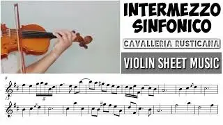 Free Sheet || Intermezzo Sinfonico - Cavalleria Rusticana || Violin Sheet Music