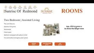 Sunrise Redmond Rooms Assisted Living Two Bedroom