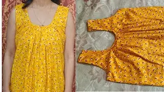 Sleeveless nighty cutting and stitching | Readymade nighty making | free size nighty | night dress