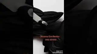 Белая орхидея  one stroke