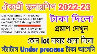Aikyashree Scholarship Payment Today / Aikyashree Scholarship Payment Status Under Process