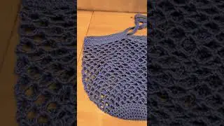 Homemade crochet beach bag #etsy #smallbusiness #crochet #beachbag #beach #bag #sand