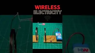 How to make wireless power transfer project | #shorts #diyprojects #electronics #wireless