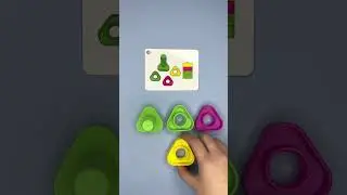 Kids develop shape matching, fine motor skills, and patterning while screwing Nuts & Bolts together