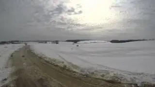 Durango doing donuts in the field
