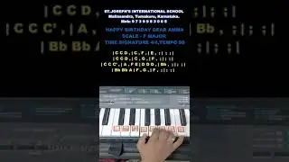 𝙃𝘼𝙋𝙋𝙔 𝘽𝙄𝙍𝙏𝙃𝘿𝘼𝙔 𝙏𝙊 𝙔𝙊𝙐 𝘿𝙀𝘼𝙍 𝘼𝙈𝙈𝘼 tune in keyboard #happybirthdayamma #happybirthdaytune #short #piano