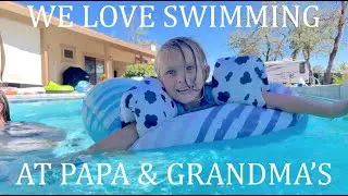 Swimming in the Redding heat all day long!