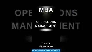 MBA in Operations Management |BEST MBA COLLEGE IN JAIPUR RAJASTHAN #short #shorts #shortfeed