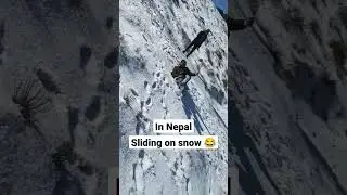 Enjoying in Nepal | Abiha Rain & Family Fun #funny #comedy #shorts #snow #laugh