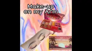 DOING MAKEUP  ON MY ARM#handArt #makeup