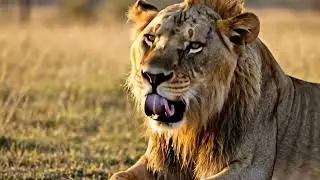 Lion hunt deer