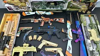 Excellent Rubber Launching Rifles and Guns - Police Weapons, Wooden Karambit Knives, Box of Weapons