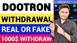 Dootron Withdrawal || Dootron Real or Fake |Dootron.com Promo Code | Dootron Withdraw Money|Dootron.