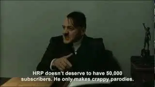 Hitler is informed Hitler Rants Parodies has 45,000 subscribers