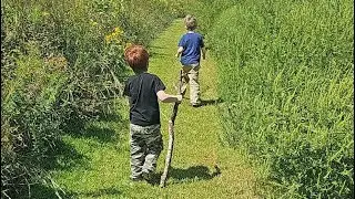  Walk With Daddy and Brother talking about Moses and Aaron and The Miracles and plagues Of Egypt