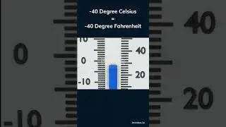 Equality of Celsius and Fahrenheit#shorts