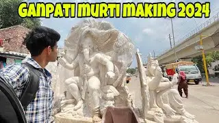 Ganpati murti making 2024 | eco friendly Ganpati making | Ganpati murti market Delhi 2024