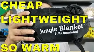 THE BEST BUDGET CAMPING/BUGOUT/OUTDOOR SLEEPING BAG/BLANKET ON AMAZON REVIEW