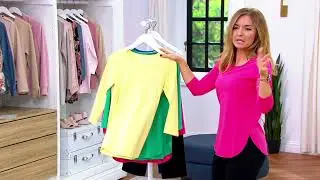Susan Graver Weekend Essentials Comfy Cotton Tunic on QVC