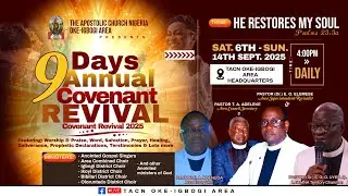 LIVE STUDIO WITH PASTOR M. O. A. AYORINDE