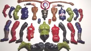 Merakit superhero unboxing captain America, iron-man, Hulk, seren head,thor