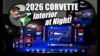 NEW 2026 CORVETTE INTERIOR AT NIGHT 
