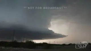 04-25-2023 Sweetwater to Winters, TX - Incredible Supercell Structure-Stars and Lightning-TimeLapse