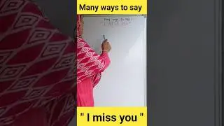 Many ways to say 
