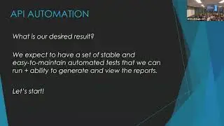 Svetlana Levinsohn - Building automated testing from scratch for backend REST APIs  -   Tally